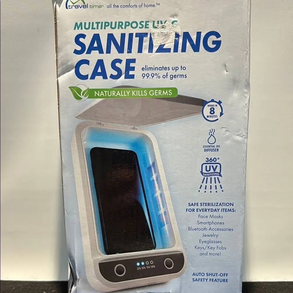 ravel UV-C Sanitizing Case - White and Blue